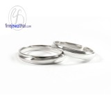 แหวนทองคำขาว แหวนคู่ แหวนแต่งงาน แหวนหมั้น - RC1198WG